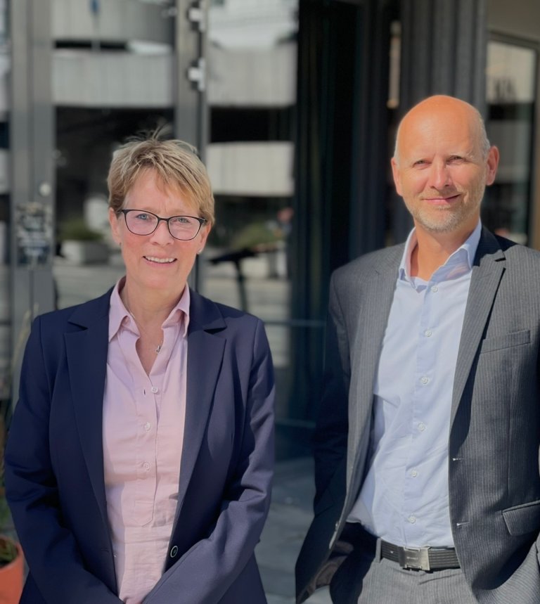 Administrerende direktør Ellen Langeggen og investeringsdirektør Tov Sønsterud